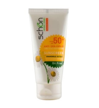 کرم ضد آفتاب بی رنگ شون با SPF50 مناسب پوست چرب حجم 50 میلی لیتر